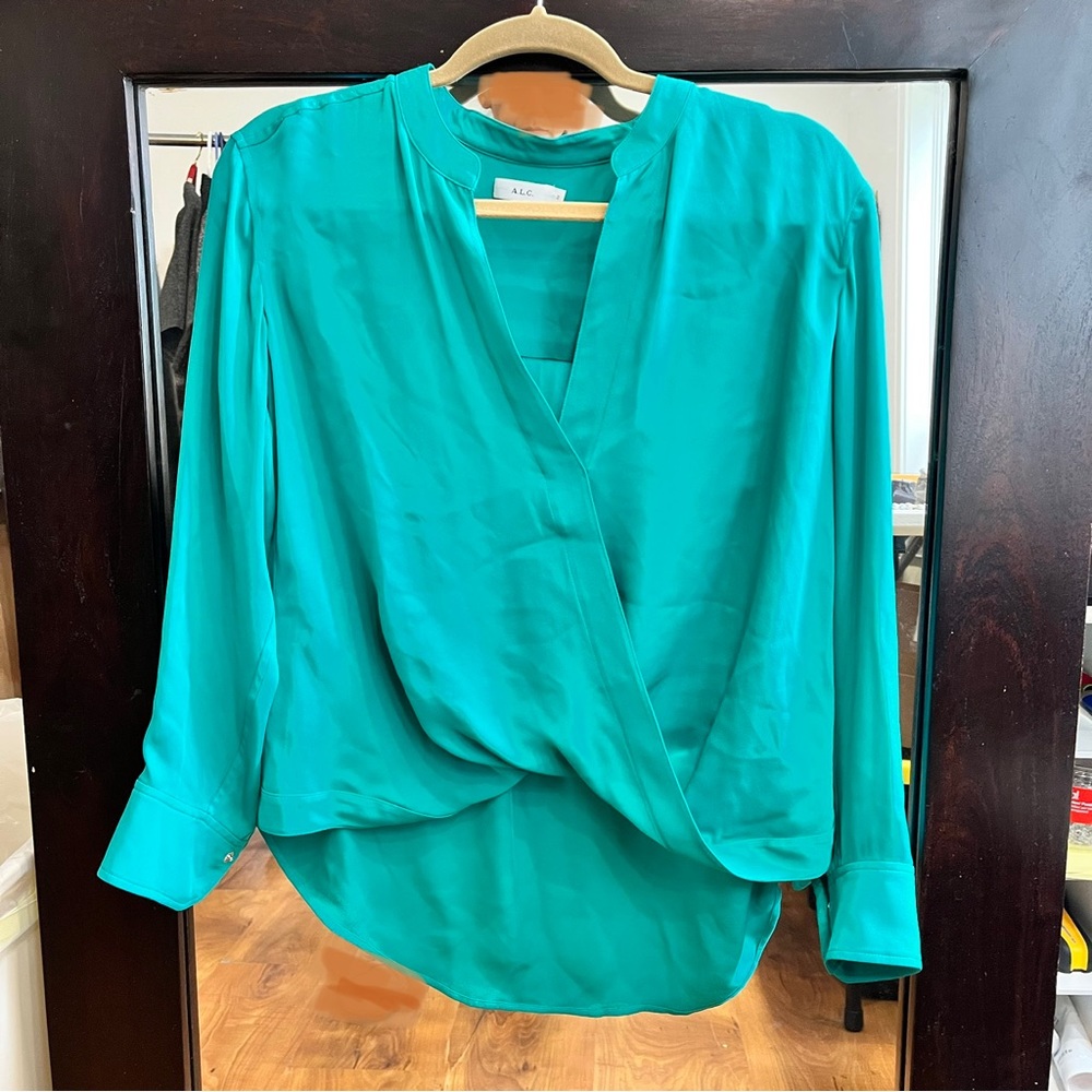 ALC Silk Blouse Long Sleeve Size 2